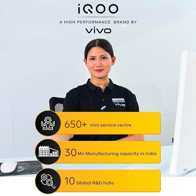 iQOO Z10 5G (Glacier Silver, 12GB RAM, 256GB Stroage) | India's Biggest Ever 7300 mAh Battery | Snapdragon 7s Gen 3 Processor | Brightest Quad Curved AMOLED Display in The Segment